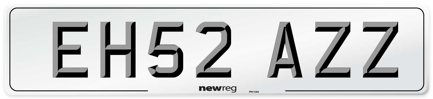EH52 AZZ Number Plate from New Reg